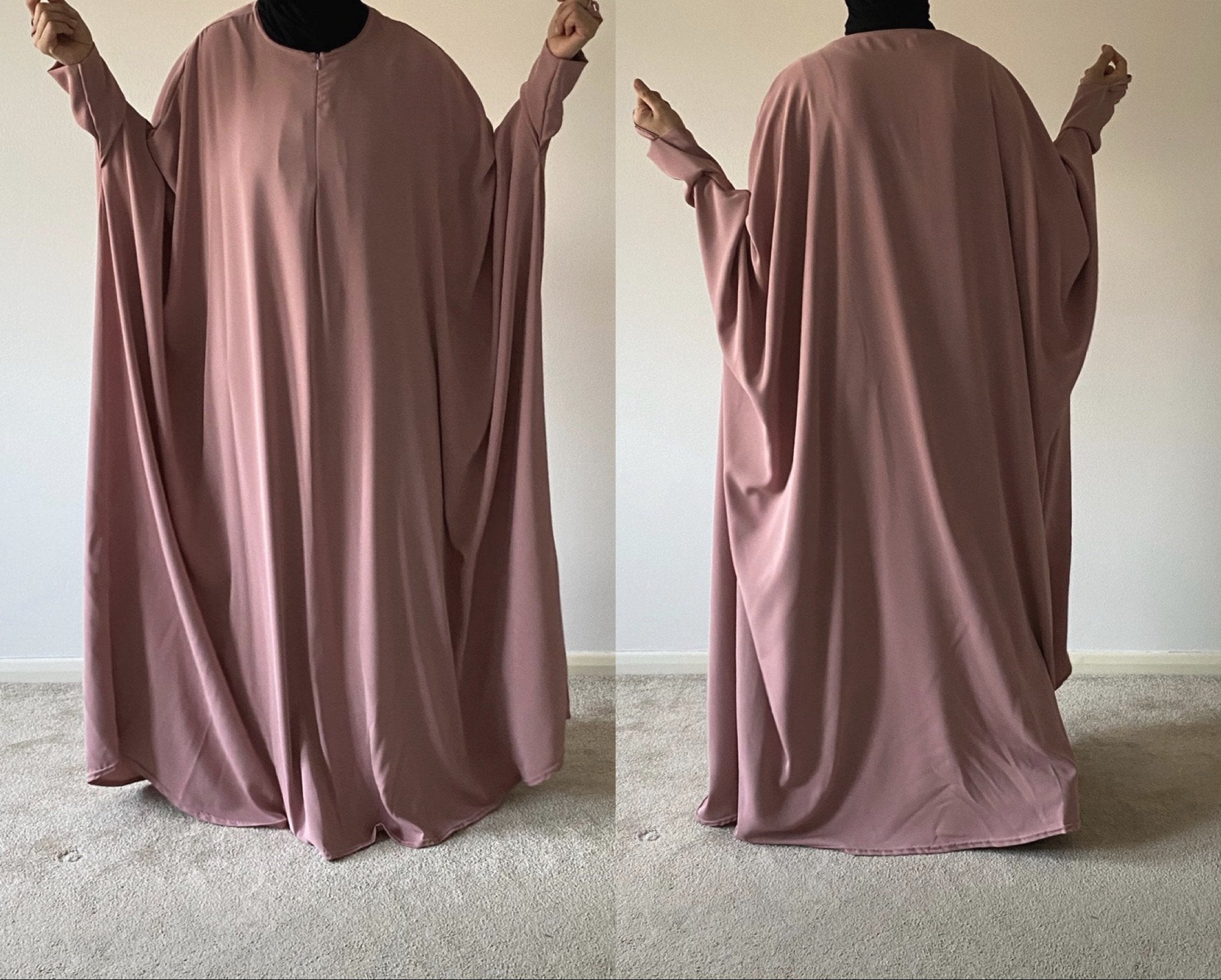 AL MASTURAH ABAYA ZIPP DELUXE ( all colours)