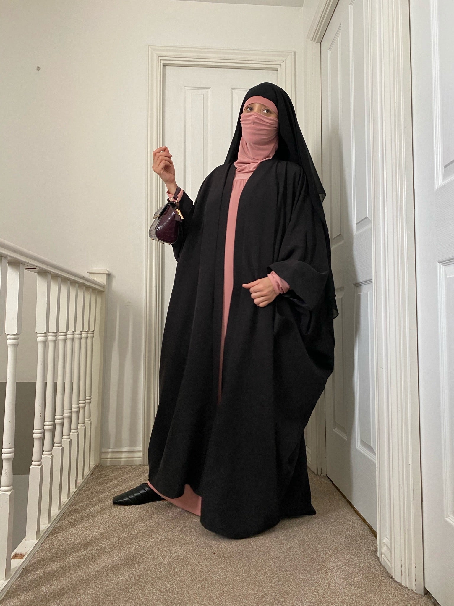 MAXI KIMONO AWA CAVIARY POCKET PREMIUM ( Black )