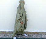JILBAB 2 PIECES DELUXE MAKKAH Frilly sleeves  (all colours )