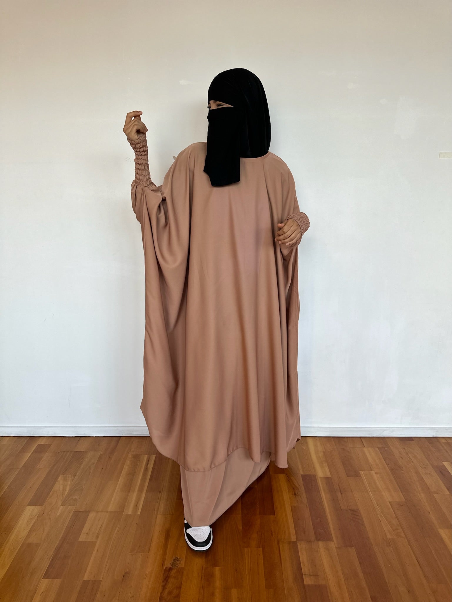 NEW SET MAKKAH DELUX top frilly sleeves + skirt   (all colours )