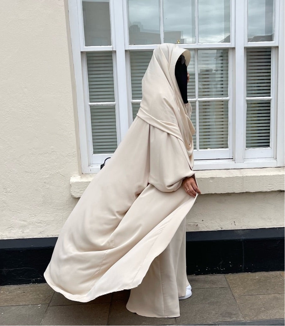 LAYLAH SET ABAYA & KIMONO & HIJAB ( all colours /3 sizes )