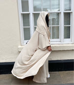 LAYLAH SET ABAYA & KIMONO & HIJAB ( all colours /3 sizes )