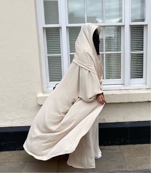 LAYLAH SET ABAYA & KIMONO & HIJAB ( all colours /3 sizes )