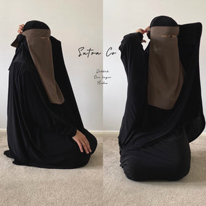 JEDDAH NIQAB SUTRA 1 LAYER 50CM (all colours)