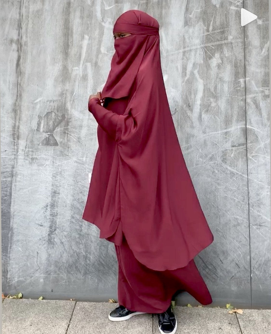 JILBAB 2 PIECES DELUXE MAKKAH ZIPP sleeves  (all colours )