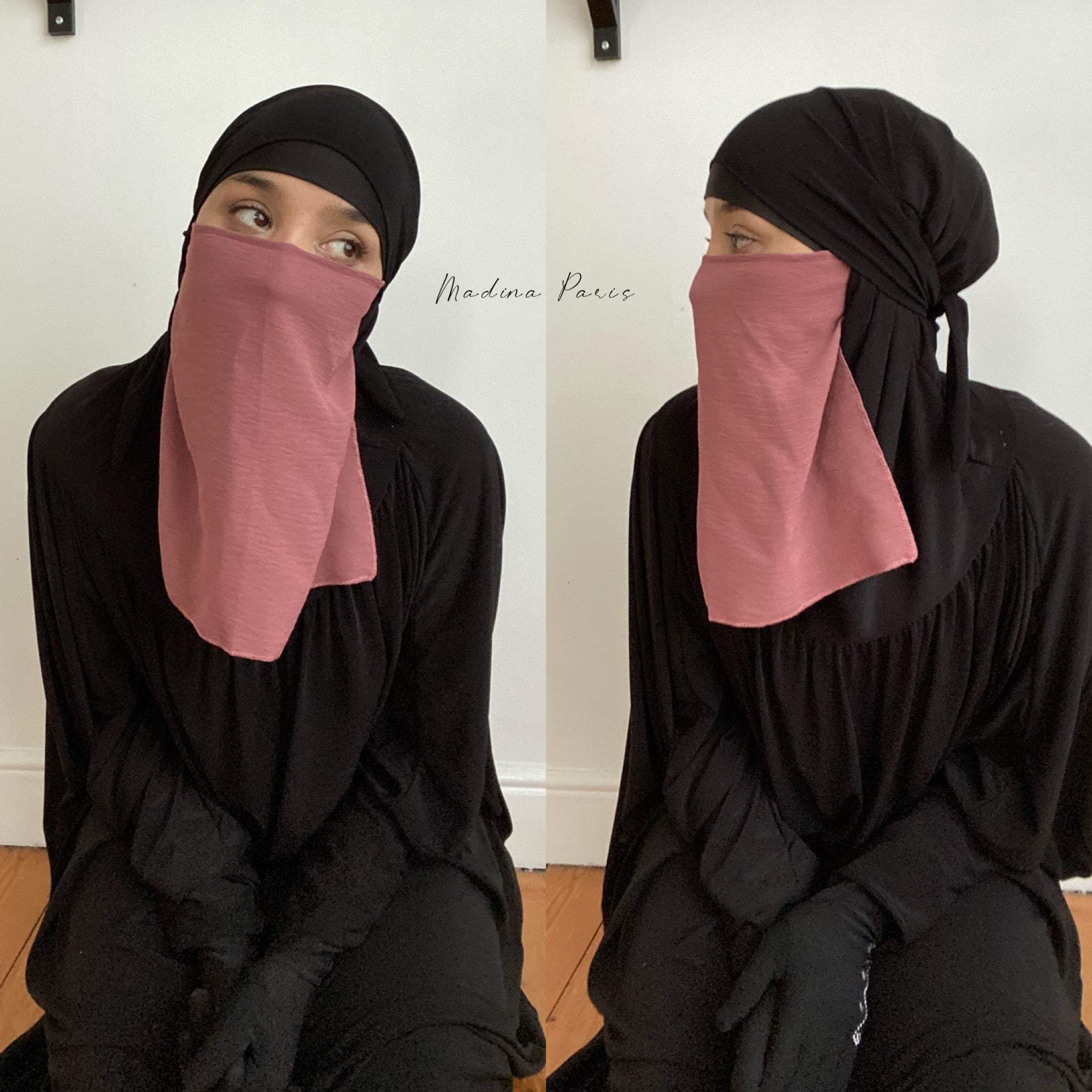 NEW KHAYRA HALF NIQAB ONLY (2 sizes) All colours