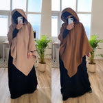 KHIMAR COAT ZIPP KNIT DAFIYA (all colours)