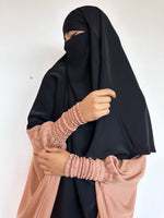 NEW SET MAKKAH DELUX top frilly sleeves + skirt   (all colours )