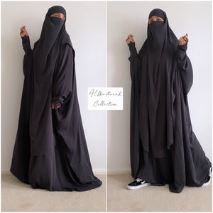 AL MASTURAH ABAYA ZIPP DELUXE ( all colours)