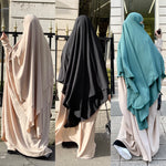 MAXI KHIMAR HAYYA X-TRA  2 LAYERS+NIQAB OPTION
