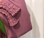 JILBAB 2 PIECES DELUXE MAKKAH Frilly sleeves  (all colours )