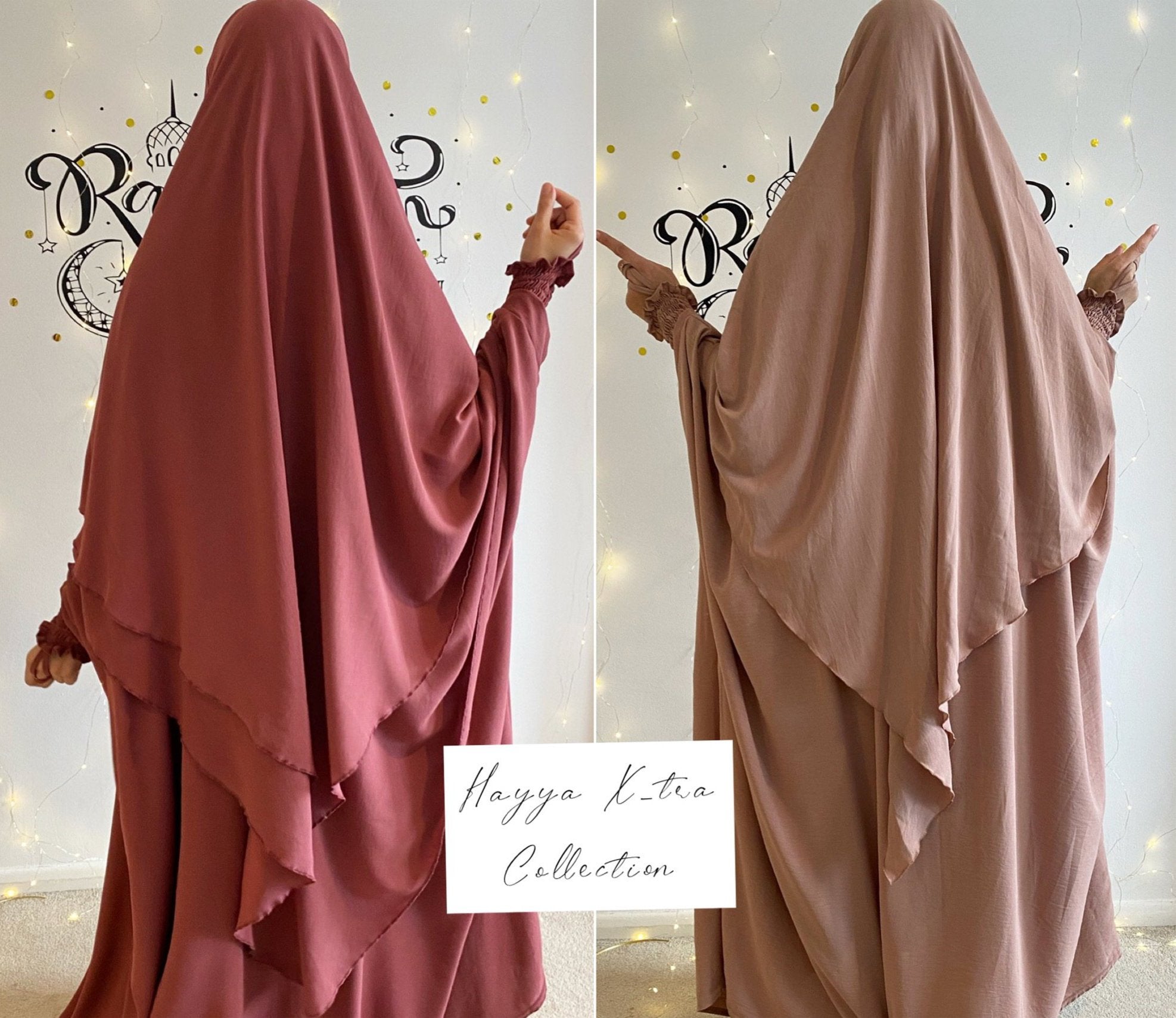 MAXI KHIMAR HAYYA X-TRA  2 LAYERS+NIQAB OPTION