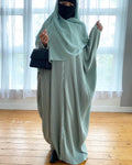 ABAYA WAFFLE + HIJAB SET FATEMAH