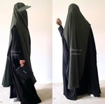 AL MASTURAH OPENED SIDES KHIMAR (3 lengths / all colours )