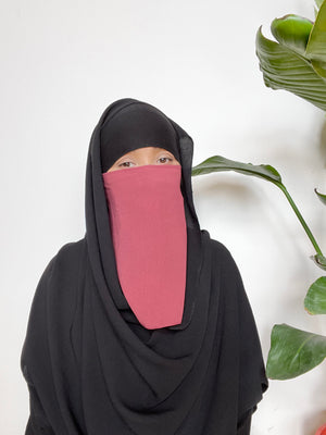 NEW KHAYRA HALF NIQAB ONLY (2 sizes) All colours