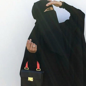 JILBAB 1 PIECE MAKKAH DELUXE frilly sleeves (all colours)
