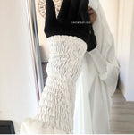 JILBAB 2 PIECES DELUXE MAKKAH Frilly sleeves  (all colours )
