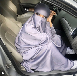 JILBAB 2 PIECES DELUXE MAKKAH Frilly sleeves  (all colours )