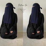 JEDDAH NIQAB SUTRA 1 LAYER 50CM (all colours)