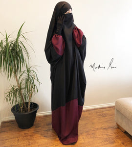 NEW ! JILBAB ESPRESSO BURGUNDY DELUXE fabric
