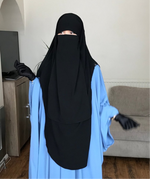 HALF NIQAB CREPE PREMIUM (all colours )