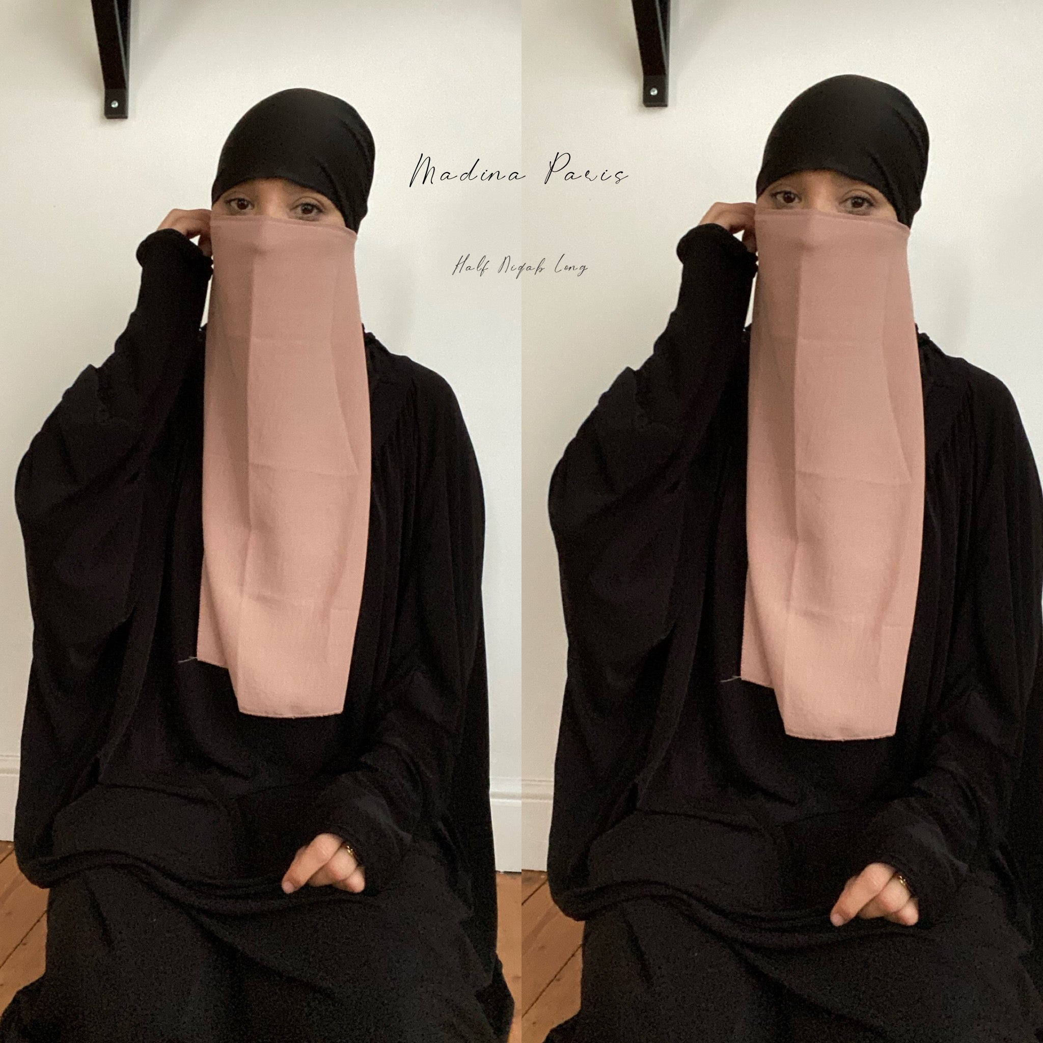 NEW KHAYRA HALF NIQAB ONLY (2 sizes) All colours