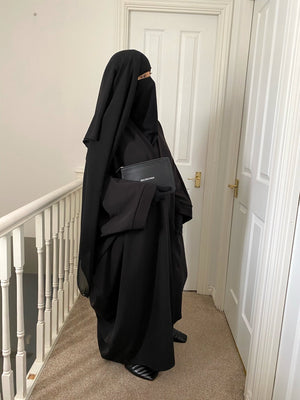MAXI KIMONO AWA CAVIARY POCKET PREMIUM ( Black )