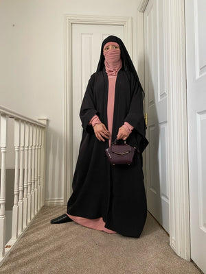 MAXI KIMONO AWA CAVIARY POCKET PREMIUM ( Black )