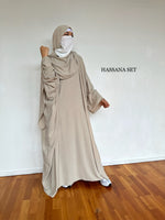 HASSANA FULL SET Kimono + Abaya + Hijab (all colours)