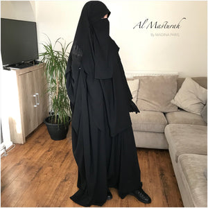 AL MASTURAH ABAYA ZIPP DELUXE ( all colours)