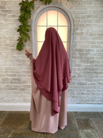 MAXI KHIMAR HAYYA X-TRA  2 LAYERS+NIQAB OPTION