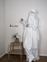 JILBAB 2 PIECES DELUXE MAKKAH Frilly sleeves  (all colours )