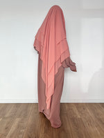 KHIMAR CHIFFON LAYERS PRINCESS (all sizes and shades)