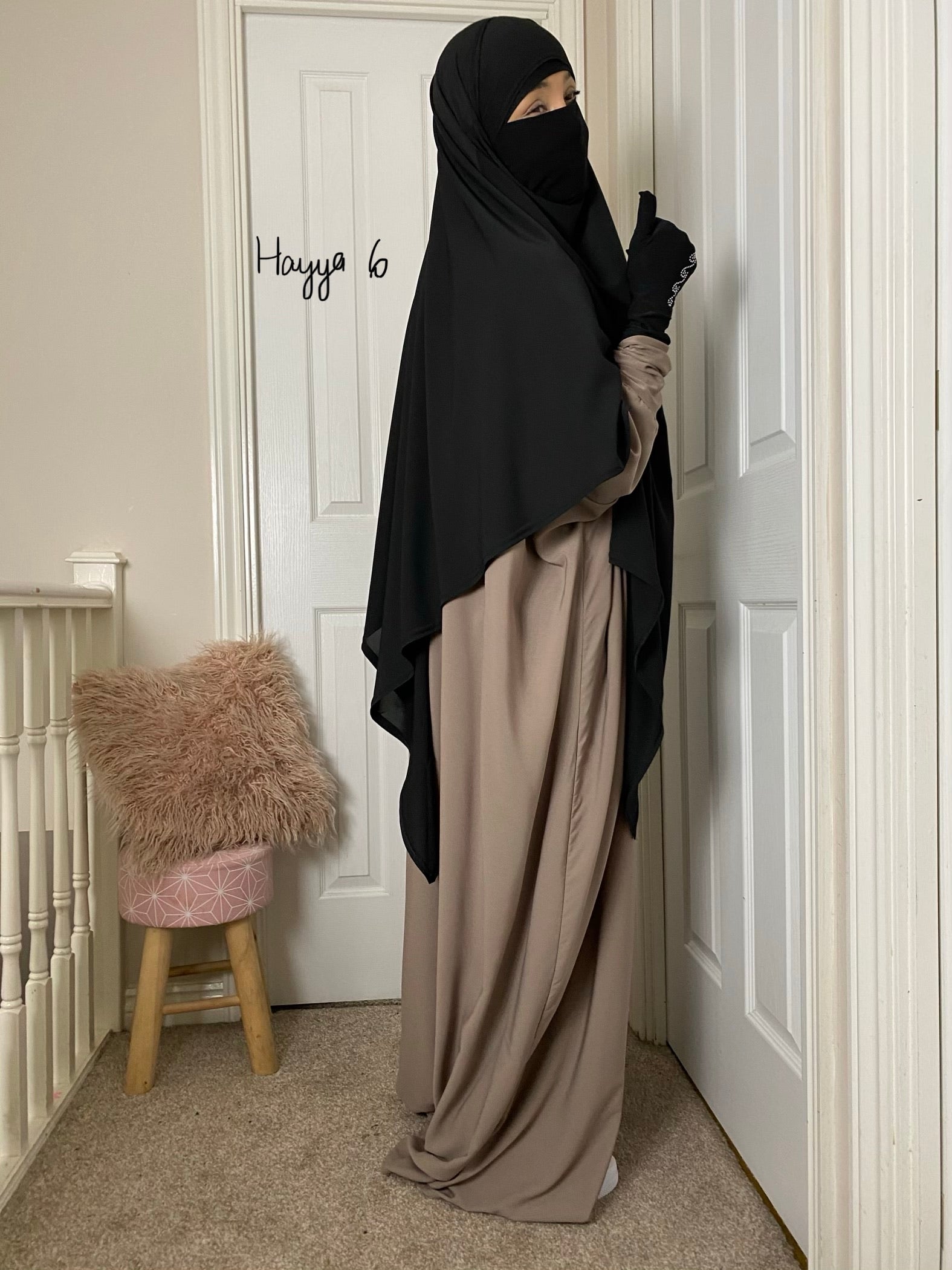 KHIMAR -NIQAB WAVY DELUXE (all colours )