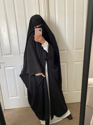 MAXI KIMONO AWA CAVIARY POCKET PREMIUM ( Black )