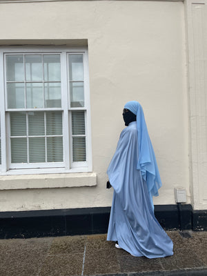 SET EMPORIA DELUXE KAFTAN ZIPP + HIJAB (all colours & sizes)