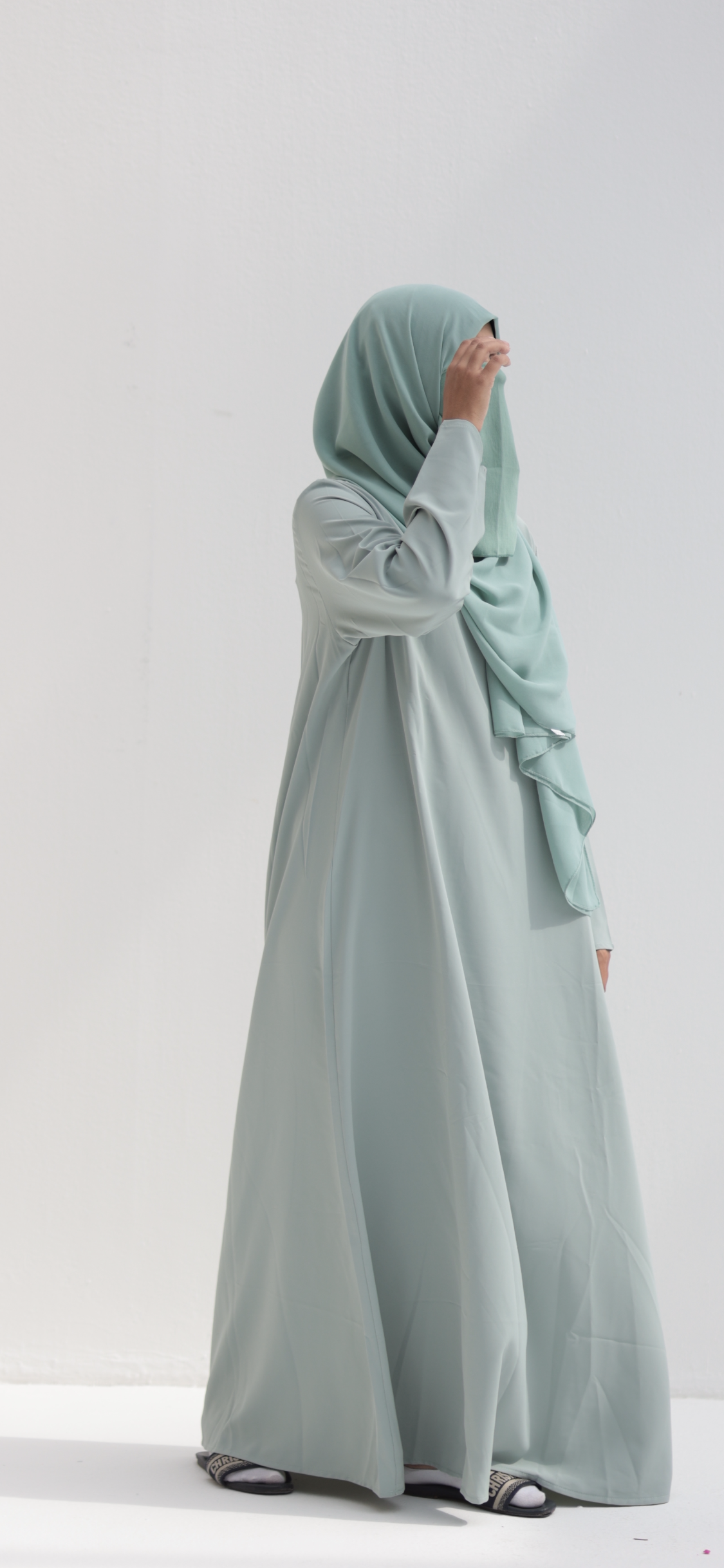 NAHAR DELUXE SET ABAYA /KIMONO/SKIRT/SCARF