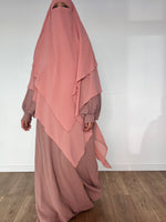 KHIMAR CHIFFON LAYERS PRINCESS (all sizes and shades)