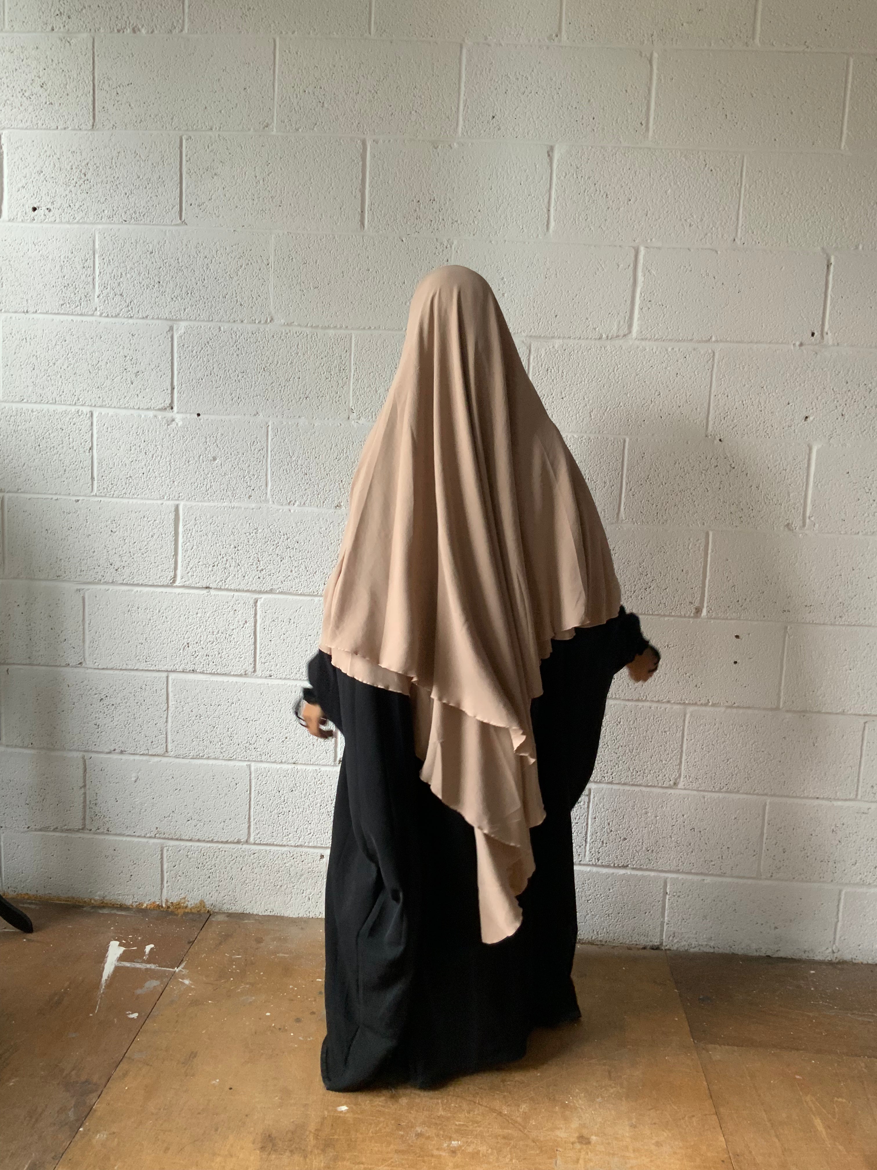 MAXI KHIMAR HAYYA X-TRA  2 LAYERS+NIQAB OPTION