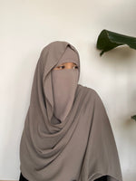 KHAYRA FULL HIJAB 3P SET (hijab + underscarf + niqab )