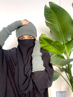 DOUDOU SET WOOL BEANIE & MITTENS KNIT