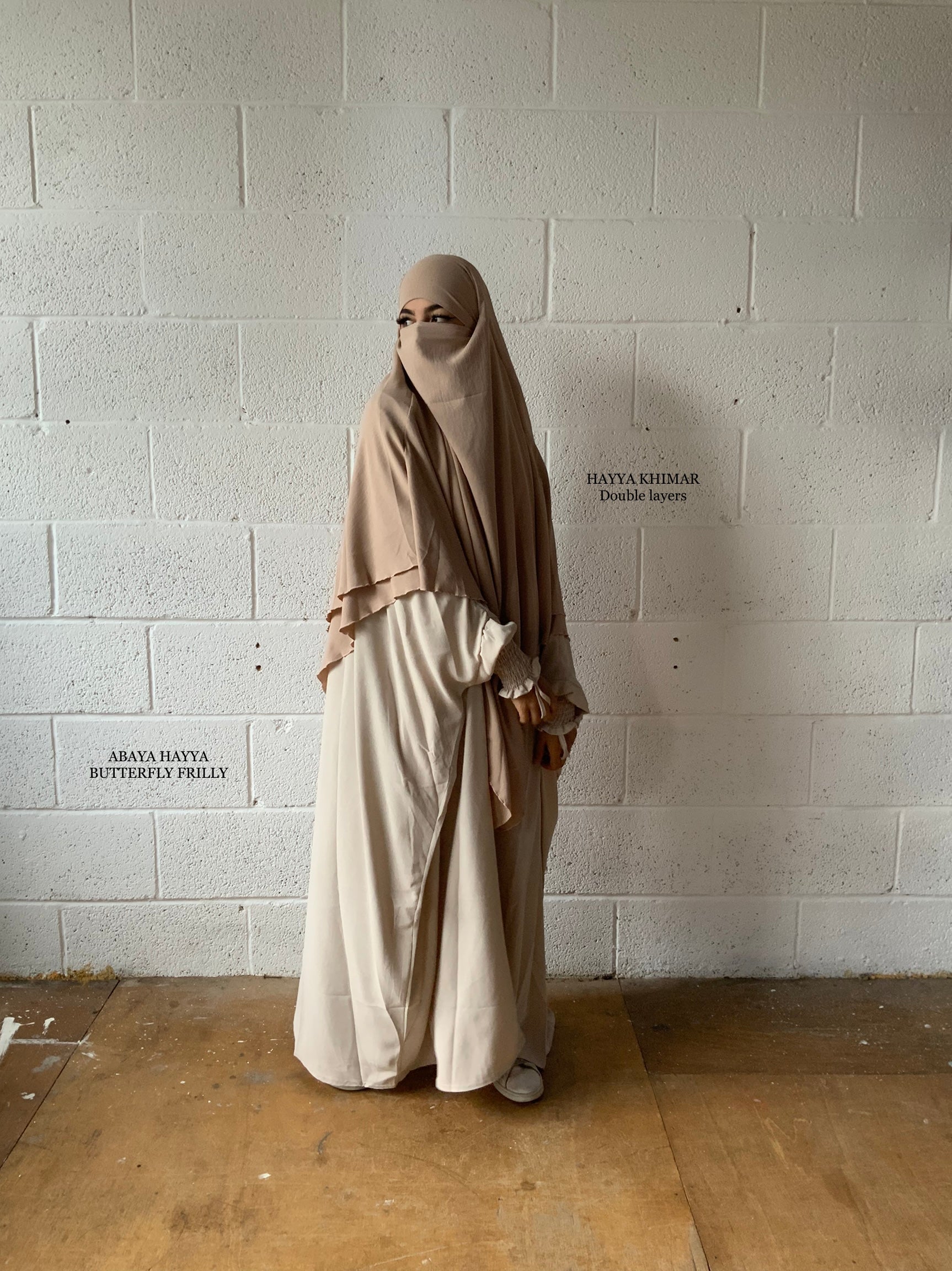 MAXI KHIMAR HAYYA X-TRA  2 LAYERS+NIQAB OPTION