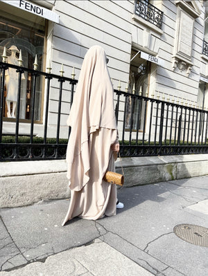 MAXI KHIMAR HAYYA X-TRA  2 LAYERS+NIQAB OPTION