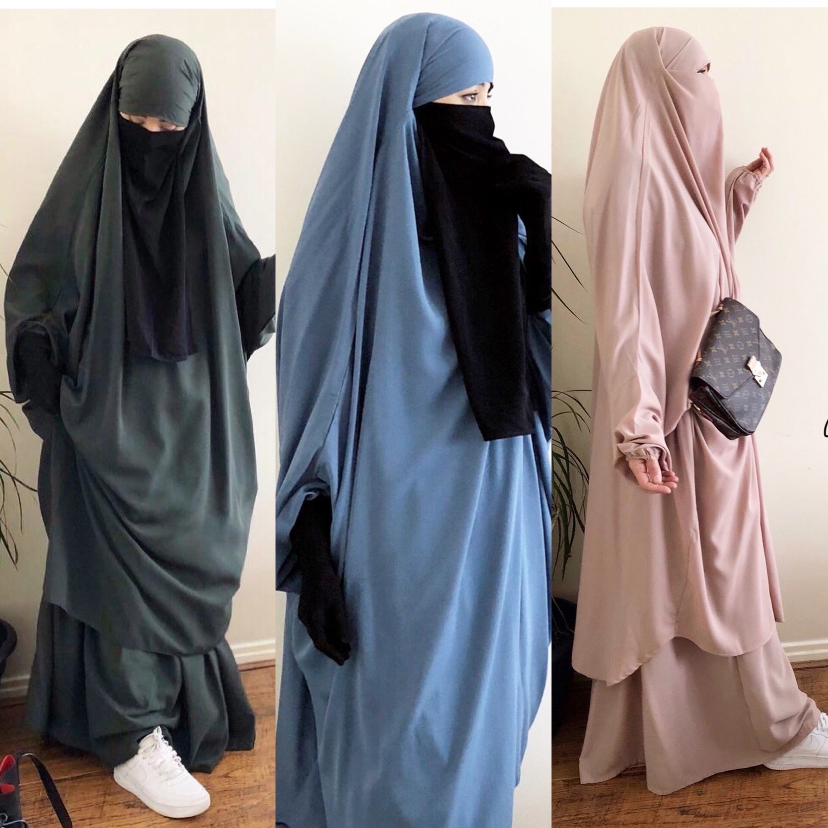 Jilbab 2 pieces pas cher top