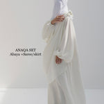 ANAQA DELUXE SET ABAYA + SKIRT / SAREE