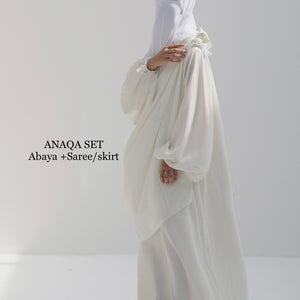 ANAQA DELUXE SET ABAYA + SKIRT / SAREE