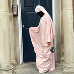 SET EMPORIA DELUXE KAFTAN ZIPP + HIJAB (all colours & sizes)