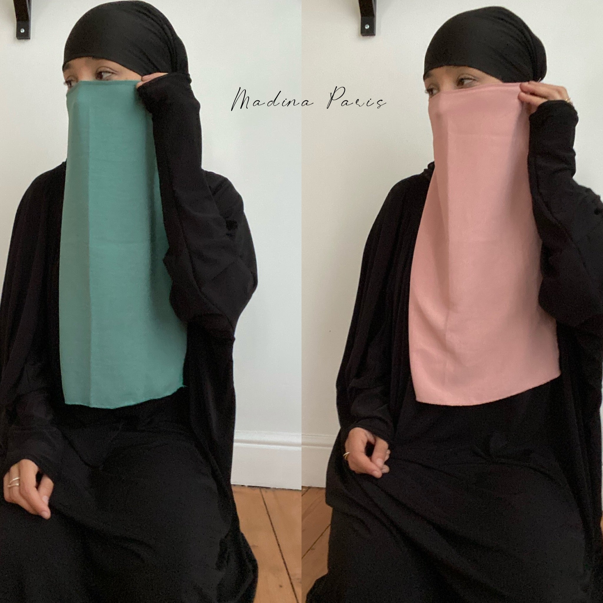 NEW KHAYRA HALF NIQAB ONLY (2 sizes) All colours