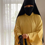 SET EMPORIA DELUXE KAFTAN ZIPP + HIJAB (all colours & sizes)