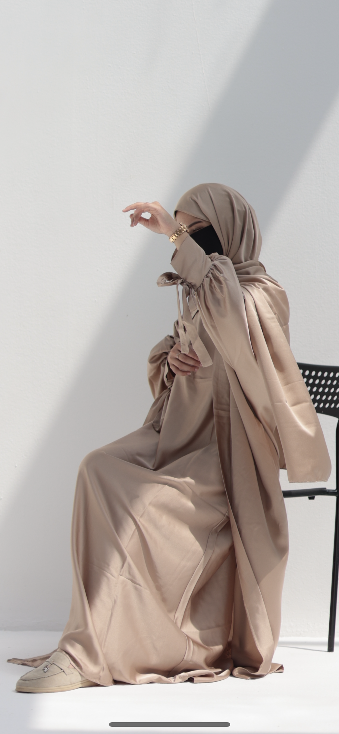 QAMAR DELUXE FULL SET ABAYA +KIMONO+HIJAB